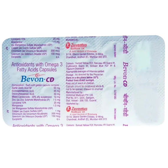 bevon cd capsule 10's